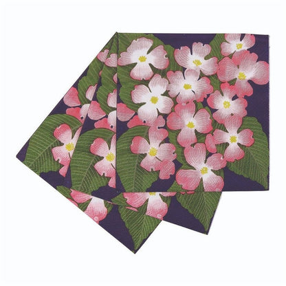 Pink Dogwood Paper Cocktail Napkins (Pack of 20) Paper Cocktail Napkin - rockflowerpaper