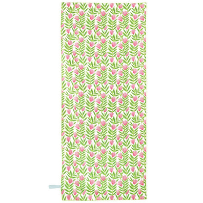 Pink Papaver Reversible Eco Beach Towel Beach Towel - Rockflowerpaper