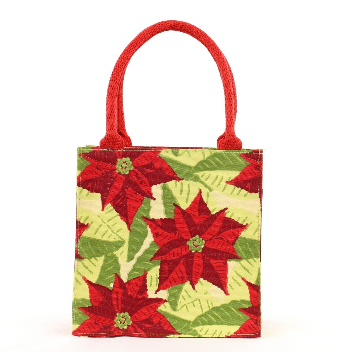 Poinsettia Reusable Itsy Bitsy Gift Bag Gift Bag - Rockflowerpaper