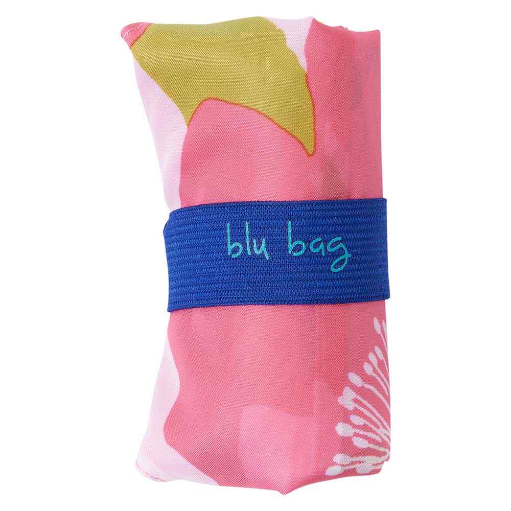 Poppies Pink blu Bag Reusable Shopping Bag - Machine washable Reusable Shopping Bag - rockflowerpaper