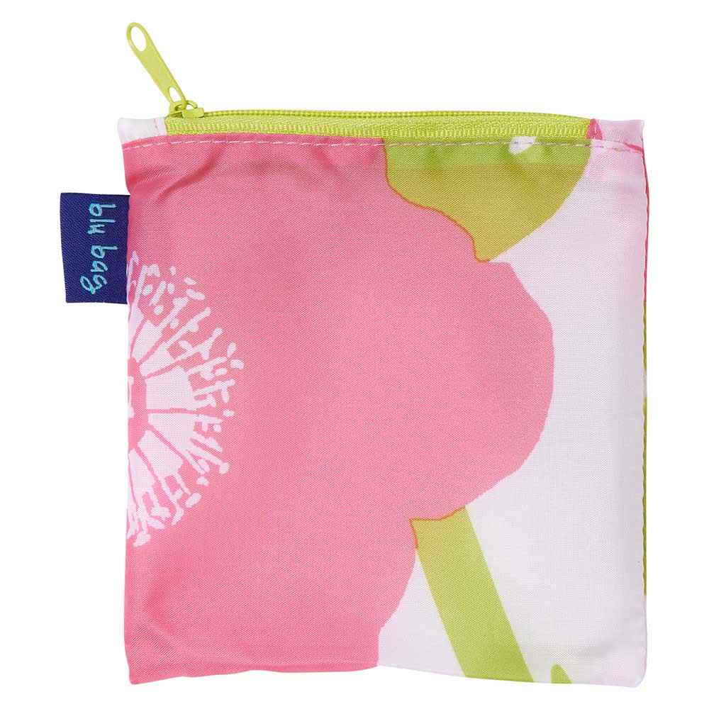 Poppies Pink blu Bag Reusable Shopping Bag - Machine washable Reusable Shopping Bag - rockflowerpaper