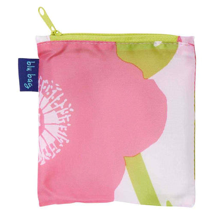 Poppies Pink blu Bag Reusable Shopping Bag - Machine washable Reusable Shopping Bag - rockflowerpaper