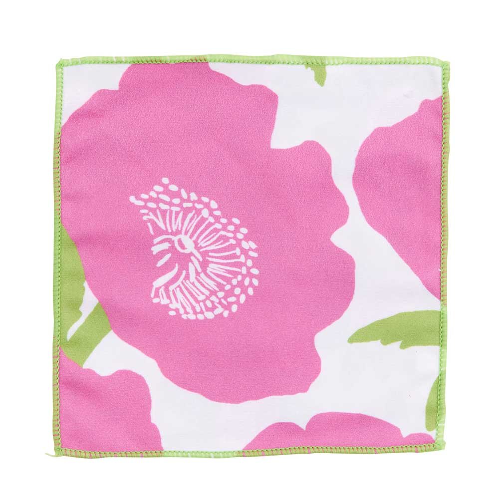 Poppies Pink blu Kitchen Reusable Cocktail Napkins Set of 8 Reusable Cocktail Napkin - rockflowerpaper