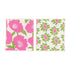 Poppies Pink Eco - Friendly blu Sponge Cloth - Set of 2 Eco Cloth - rockflowerpaper