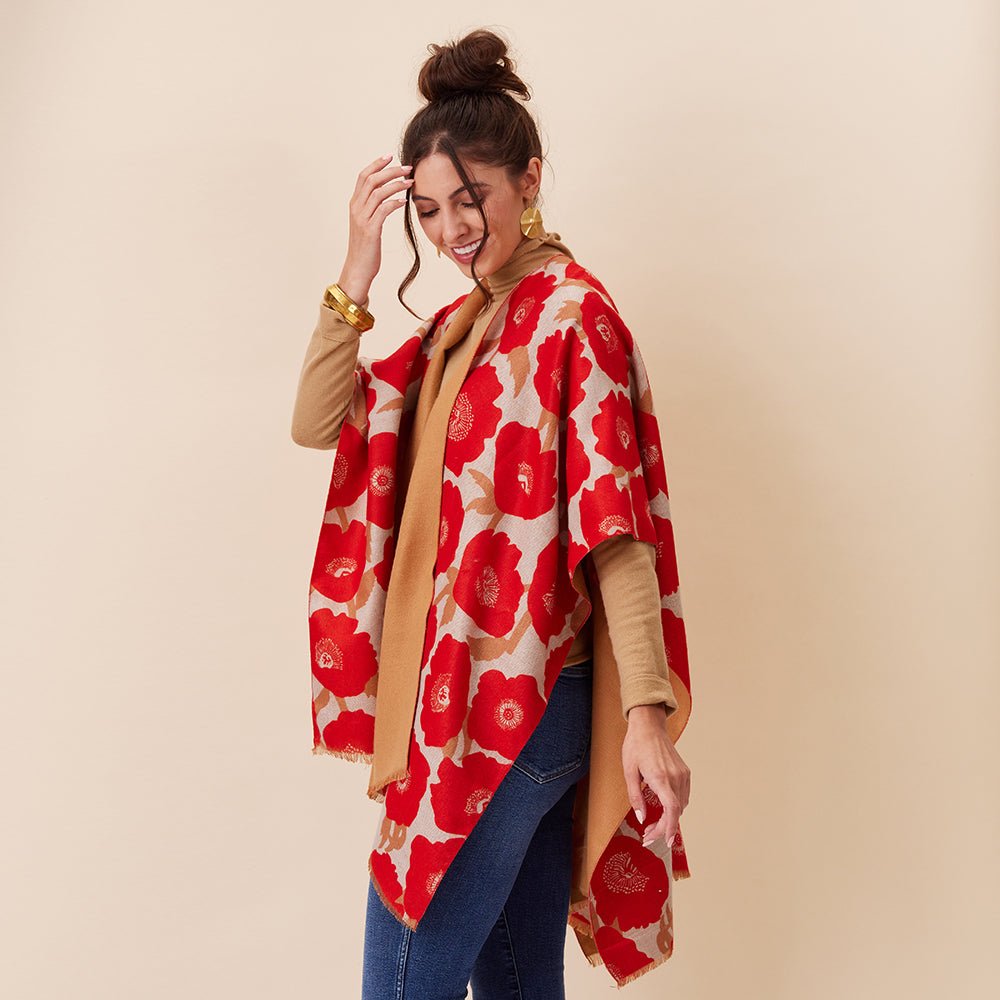 Poppies Red Kimono Kimono - rockflowerpaper