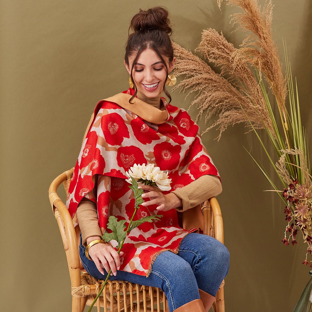 Poppies Red Kimono Kimono - rockflowerpaper