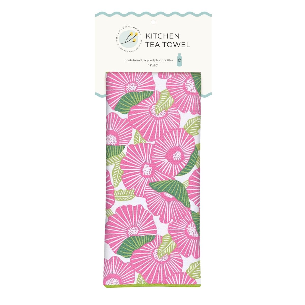 Poppy Papaver Eco Kitchen Tea Towel Tea Towel - Rockflowerpaper