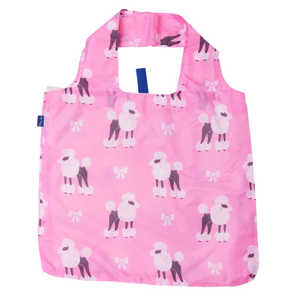 Preppy Poodle blu Bag Reusable Shopping Bag - Machine washable Reusable Shopping Bag - rockflowerpaper