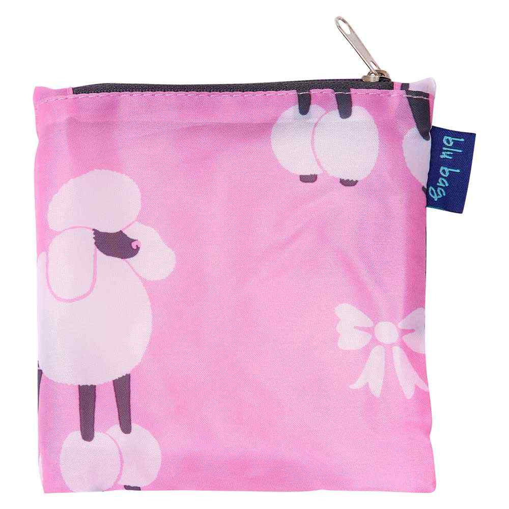 Preppy Poodle blu Bag Reusable Shopping Bag - Machine washable Reusable Shopping Bag - rockflowerpaper