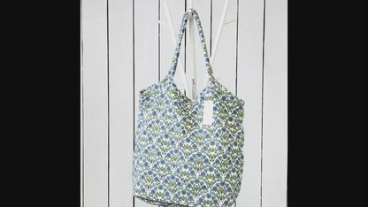 Blaire Blue Canvas Bucket Bag