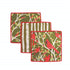 Red Cardinal blu Dish Cloth Set of 3 Reusable Dish Cloth - rockflowerpaper