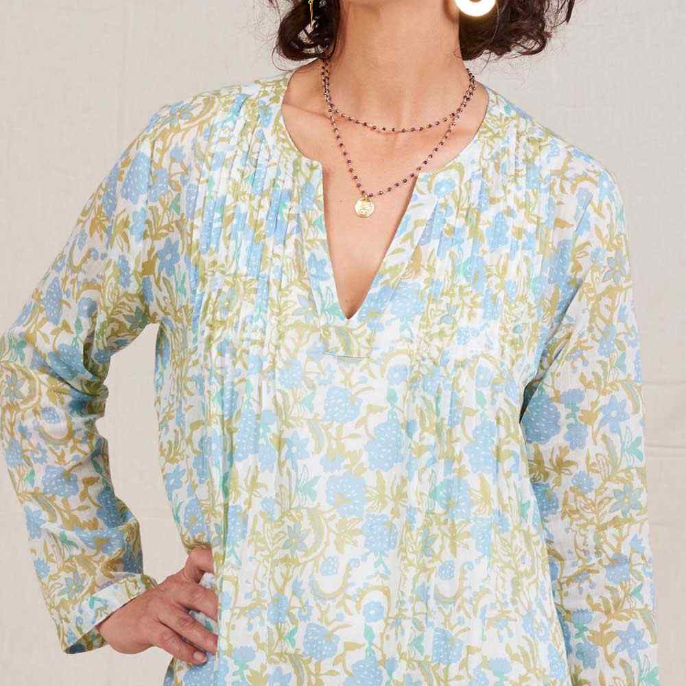 Reese blu Cotton Pintuck Beach Coverup Swim Cover Up - rockflowerpaper