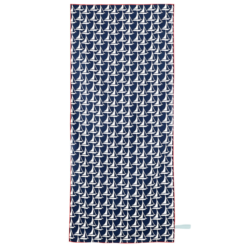 Sailboats Reversible Eco Beach Towel Beach Towel - Rockflowerpaper