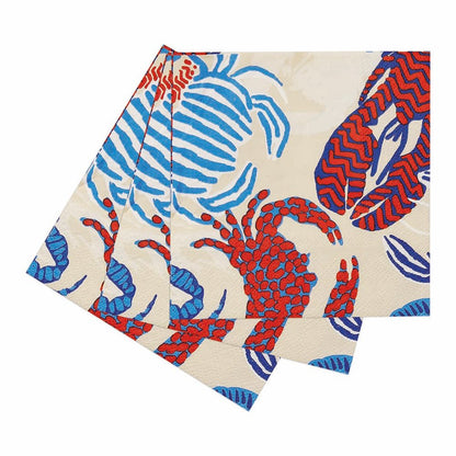 Sandy Claws Paper Cocktail Napkins (Pack of 20) Paper Cocktail Napkin - rockflowerpaper