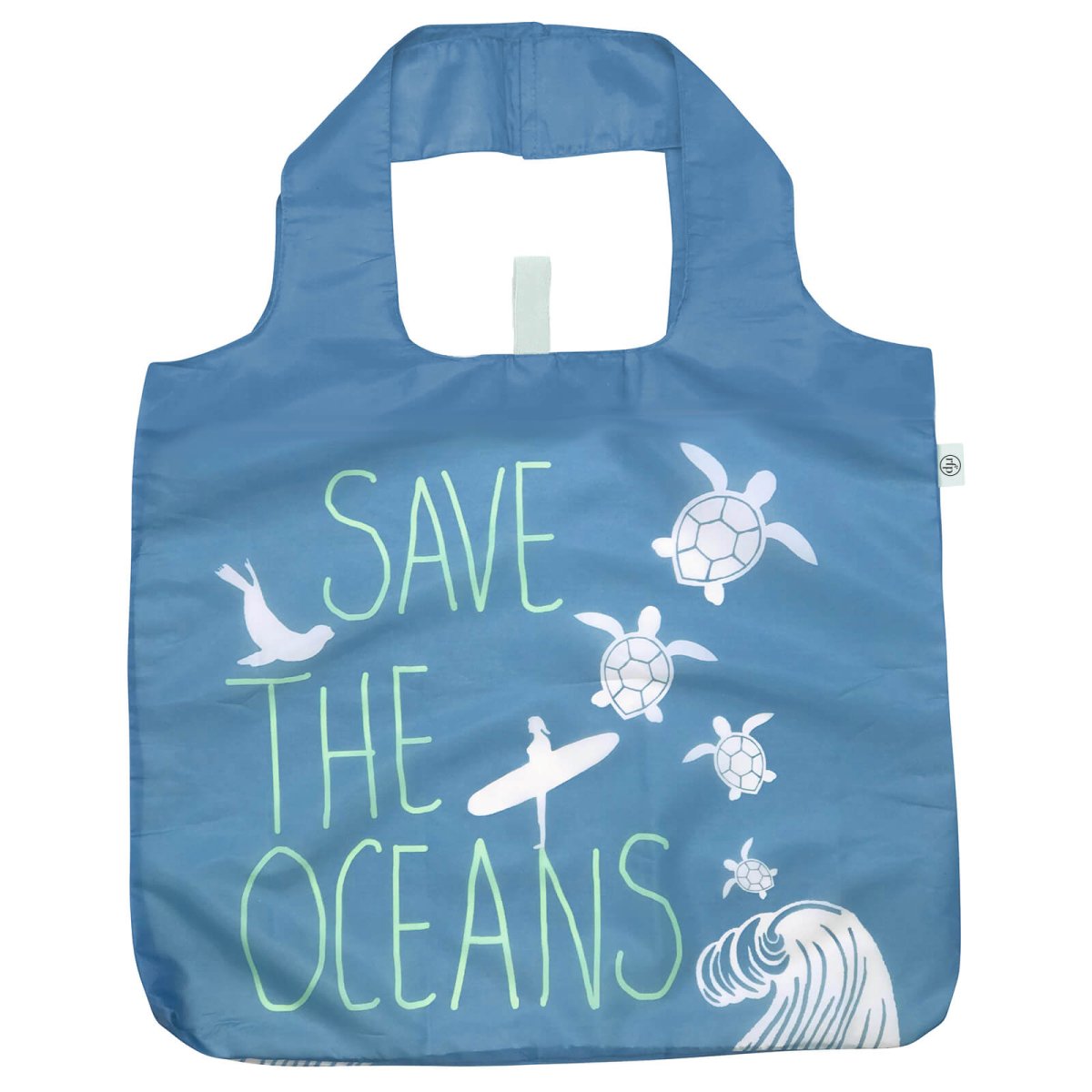 Save the Ocean blu Reusable Shopping Bag Reusable Shopping Bag - Rockflowerpaper