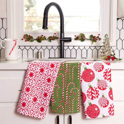 Scandi Ornaments Cotton Kitchen Towels (Set of 3) Cotton Kitchen Towel - rockflowerpaper