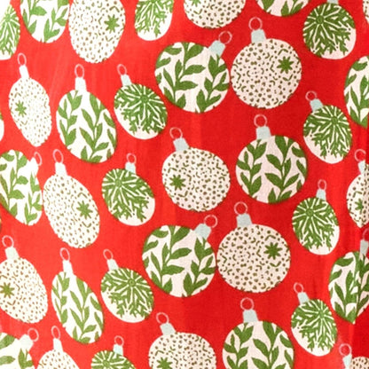 Scandi Ornaments Cotton Night Shirt Sleep Shirt - Rockflowerpaper