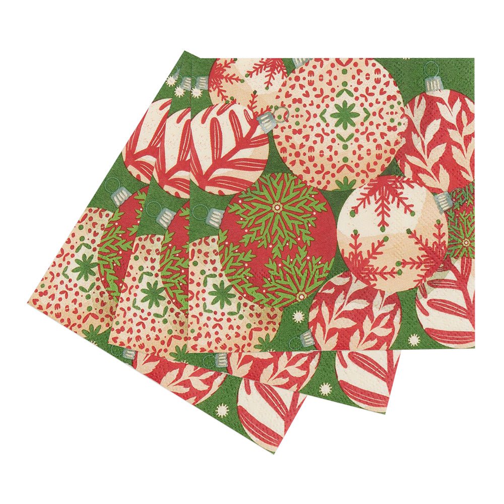 Scandi Ornaments Paper Cocktail Napkins (Pack of 20) Paper Cocktail Napkin - rockflowerpaper