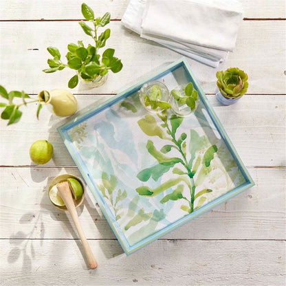 Sea Kelp 15 Inch Square Tray Tray - rockflowerpaper