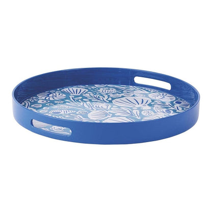 Sea Life 15 Inch Round Tray Tray - rockflowerpaper