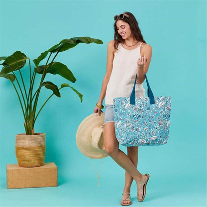 Sea Life Carryall Tote - rockflowerpaper