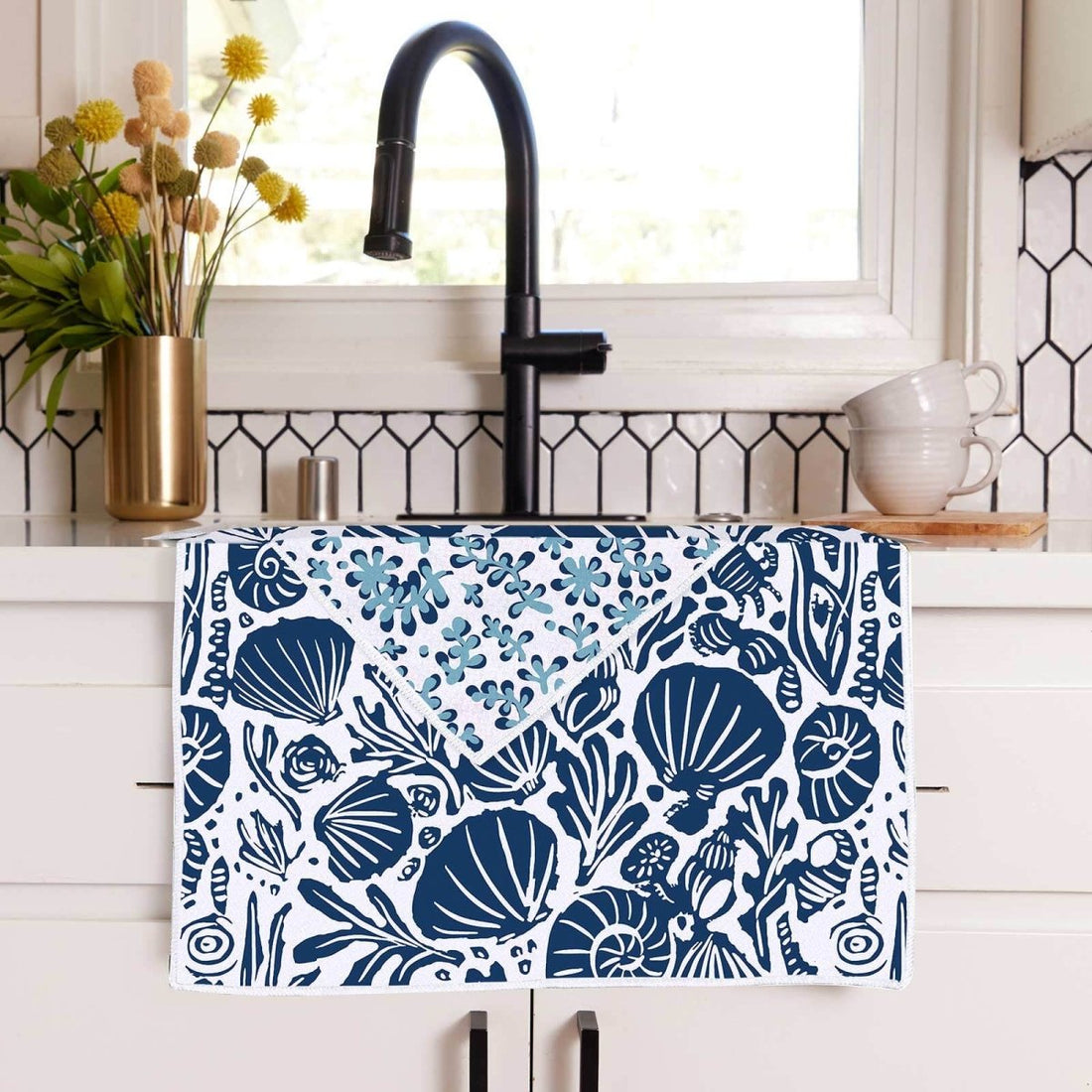 Sea Life Eco Kitchen Tea Towel Tea Towel - rockflowerpaper