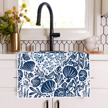 Sea Life Eco Kitchen Tea Towel Tea Towel - rockflowerpaper