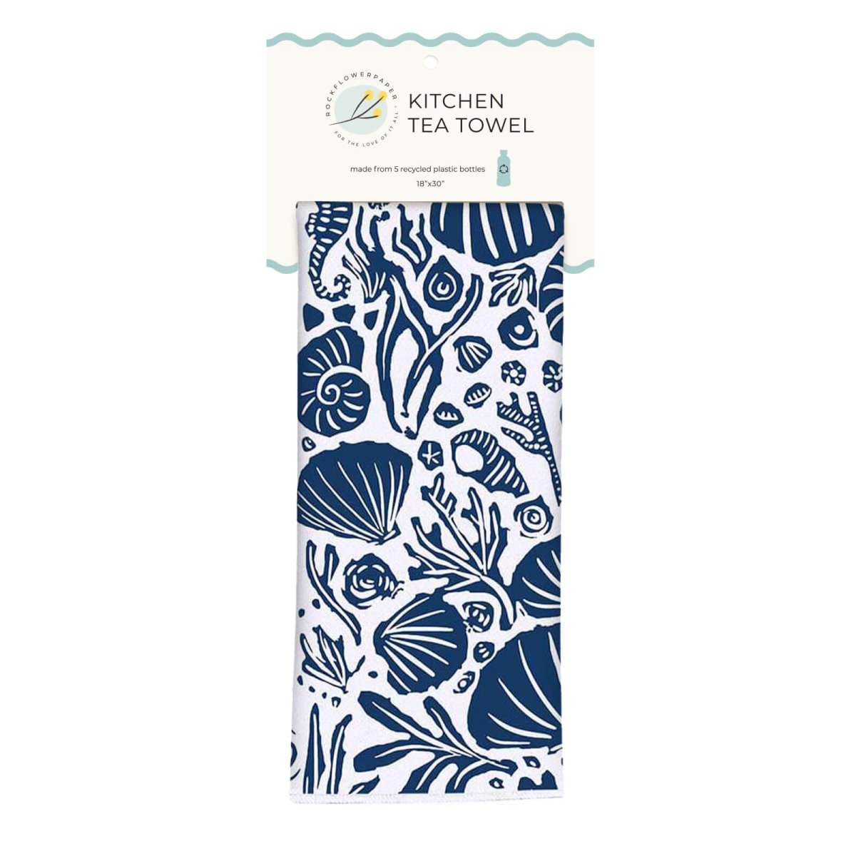 Sea Life Eco Kitchen Tea Towel Tea Towel - rockflowerpaper