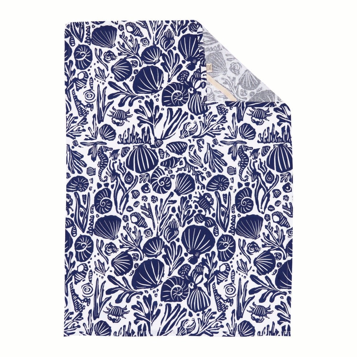 Sea Life Kitchen Cotton Towels (Set of 3) Cotton Kitchen Towel - rockflowerpaper