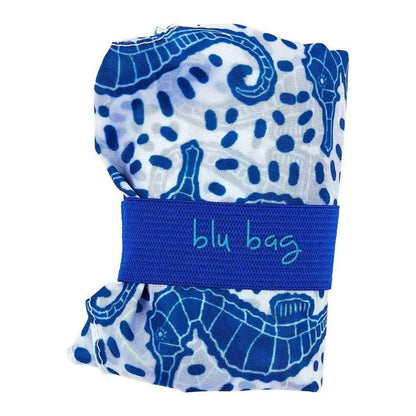 Seahorses blu Reusable Shopping Bag - Machine washable Reusable Shopping Bag - rockflowerpaper