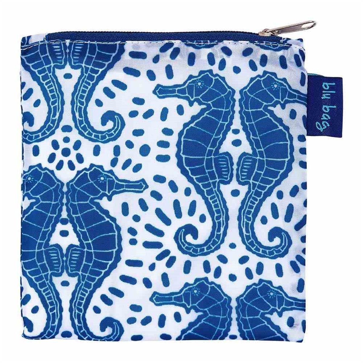 Seahorses blu Reusable Shopping Bag - Machine washable Reusable Shopping Bag - rockflowerpaper