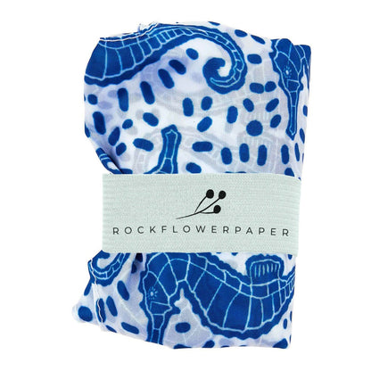 Seahorses blu Reusable Shopping Bag Reusable Shopping Bag - rockflowerpaper