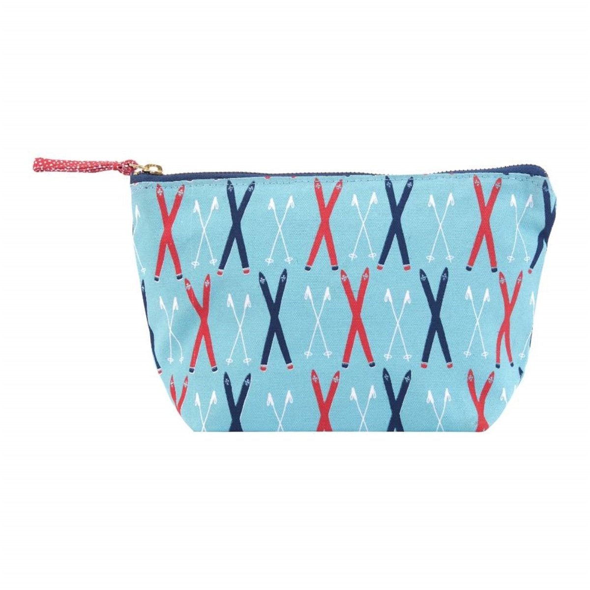Ski Time Pouch Medium Playful Winter Design Rockflowerpaper Ski time pouch medium playful winter design rockflowerpaper