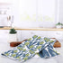 Soft Bloom Blue Green Eco Kitchen Tea Towel Tea Towel - rockflowerpaper