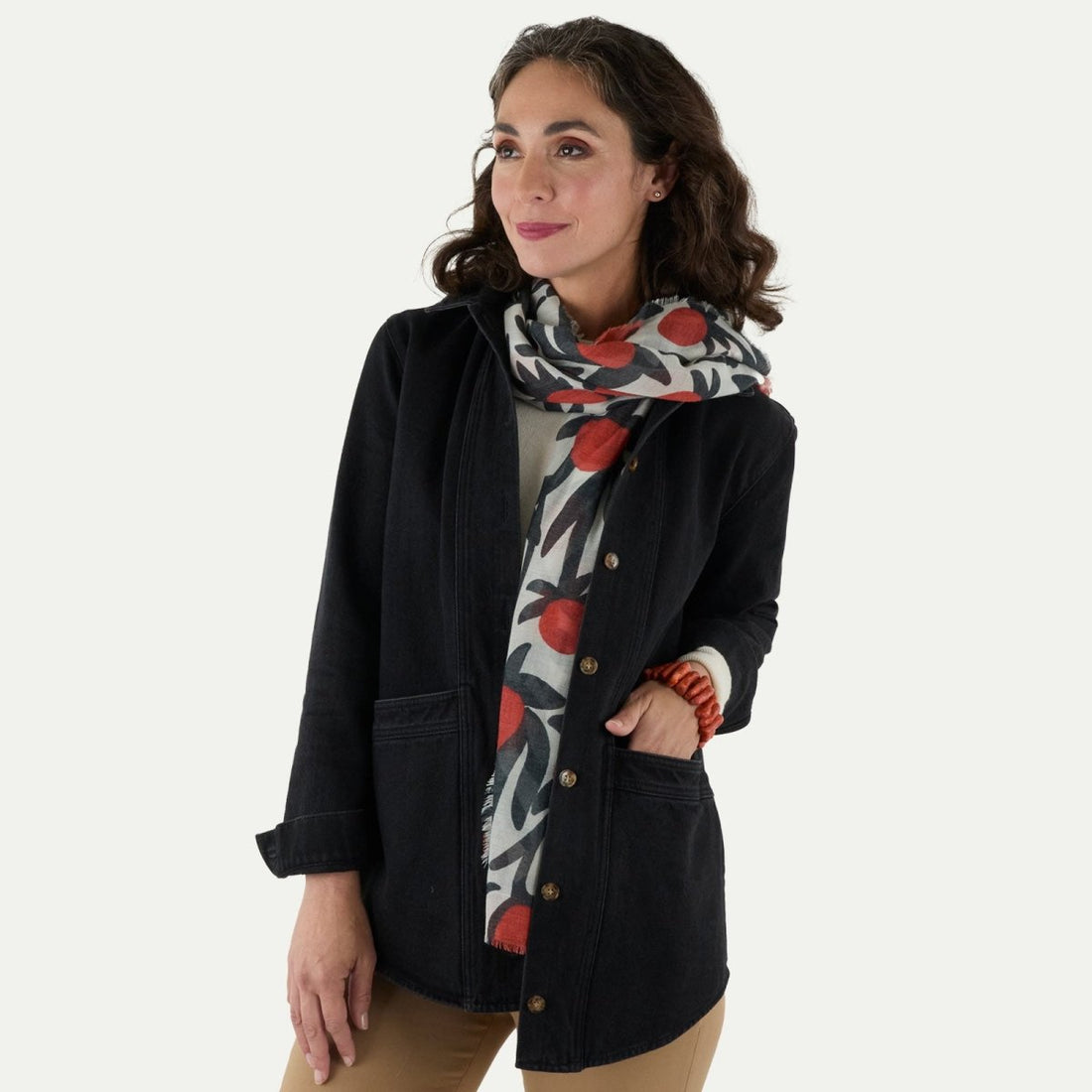 Softbloom Red Featherweight Scarf Scarf - rockflowerpaper
