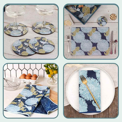 Chrysanthemum Bird Home Bundle Placemat - rockflowerpaper