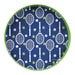 Tennis Navy  Round Lacquer Serving Tray