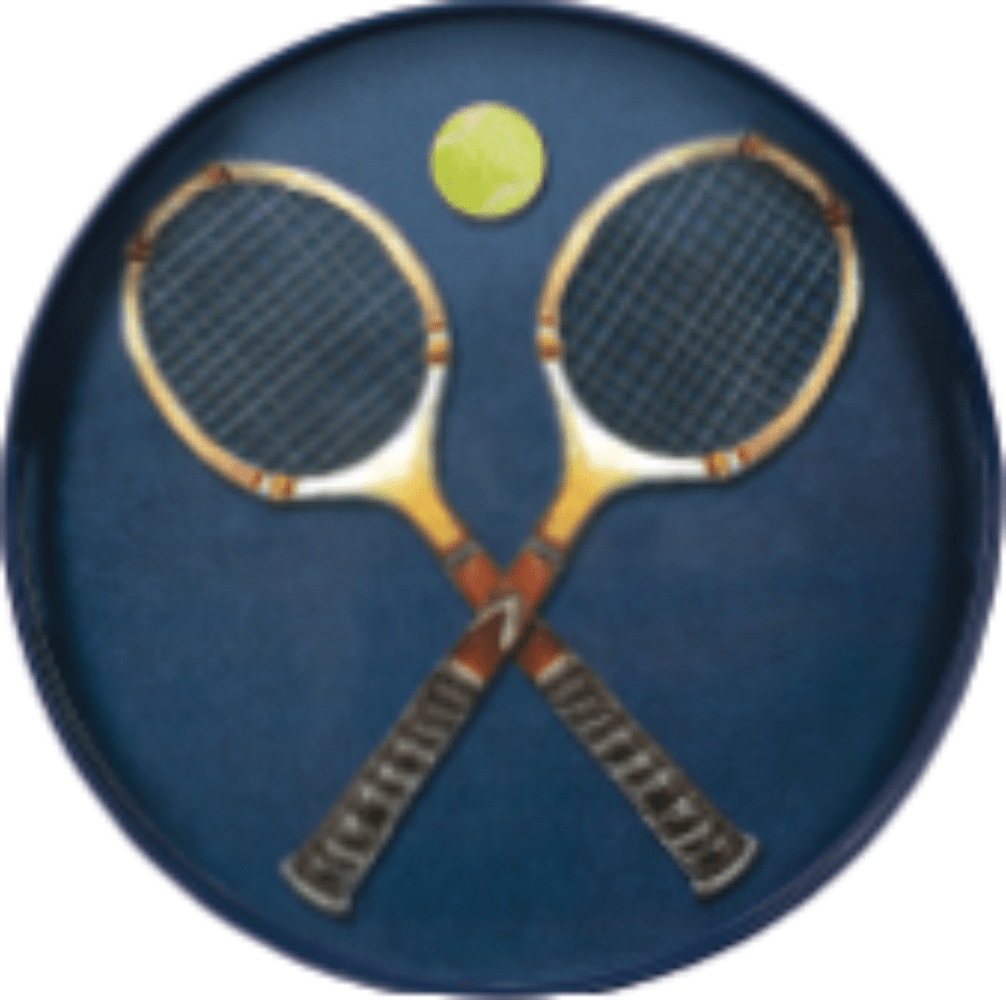 Tennis Anyone Round Lacquer Serving Tray Tray - Rockflowerpaper