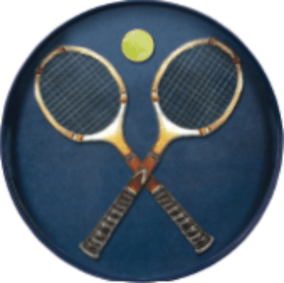 Tennis Anyone Round Lacquer Serving Tray Tray - Rockflowerpaper