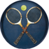 Tennis Anyone Round Lacquer Serving Tray Tray - Rockflowerpaper