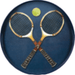 Tennis Anyone  Round Lacquer Serving Tray