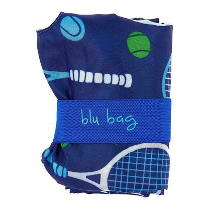 Tennis Navy blu Reusable Shopping Bag - Machine washable Reusable Shopping Bag - rockflowerpaper