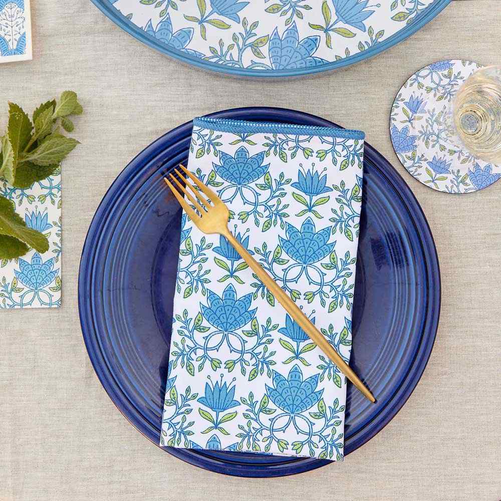 Tilly blu Dinner Napkin Dinner Napkin - rockflowerpaper