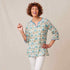 Tilly Blue Green blu Cotton Kurta Tunic Tunic - rockflowerpaper