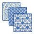 Tilly & Fifer blu Kitchen Dish Cloths (Set of 3) Reusable Dish Cloth - rockflowerpaper