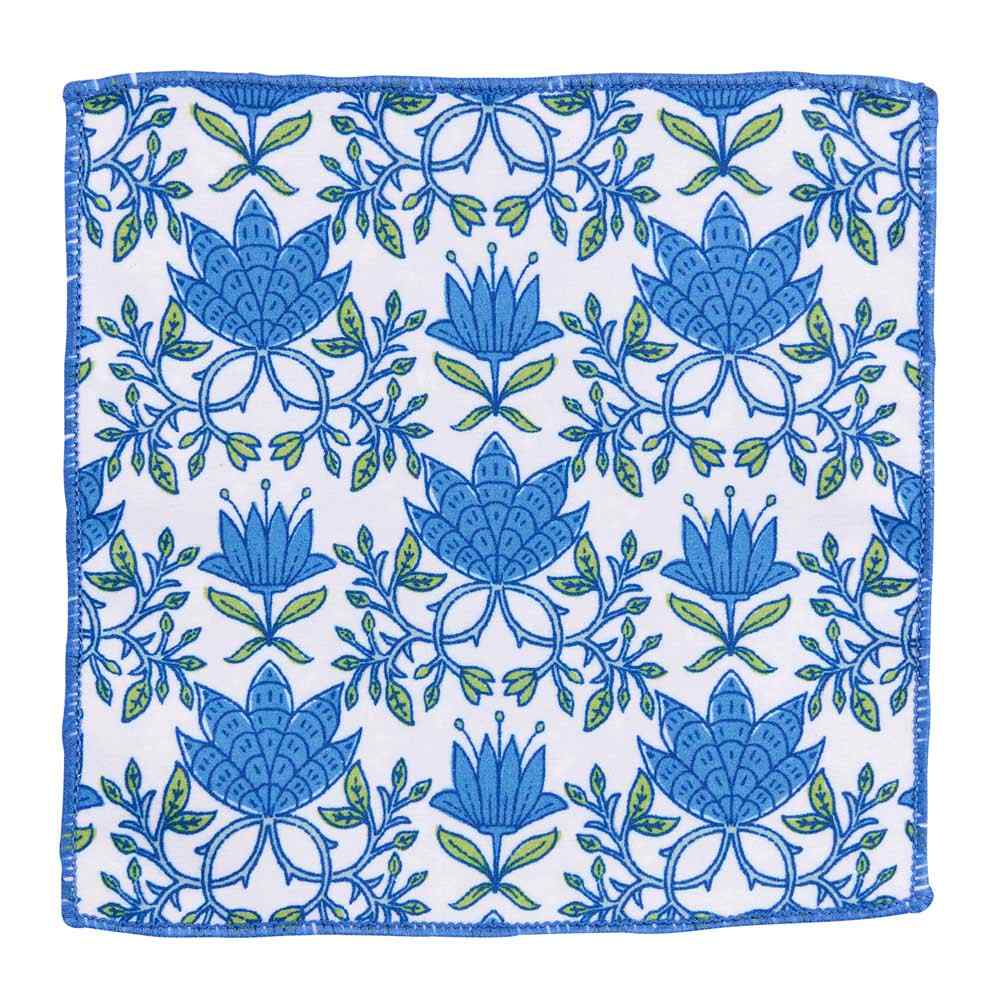 Tilly &amp; Fifer blu Kitchen Reusable Cocktail Napkins Set of 8 Reusable Cocktail Napkin - rockflowerpaper