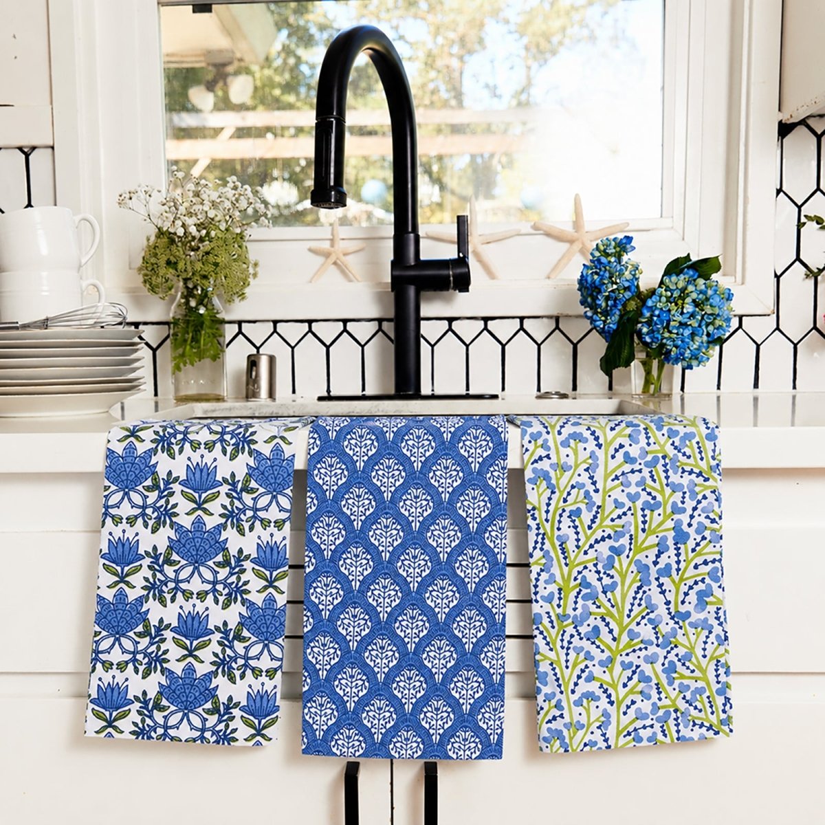 Tilly &amp; Fifer Cotton Kitchen Towels (Set of 3) Cotton Kitchen Towel - Rockflowerpaper