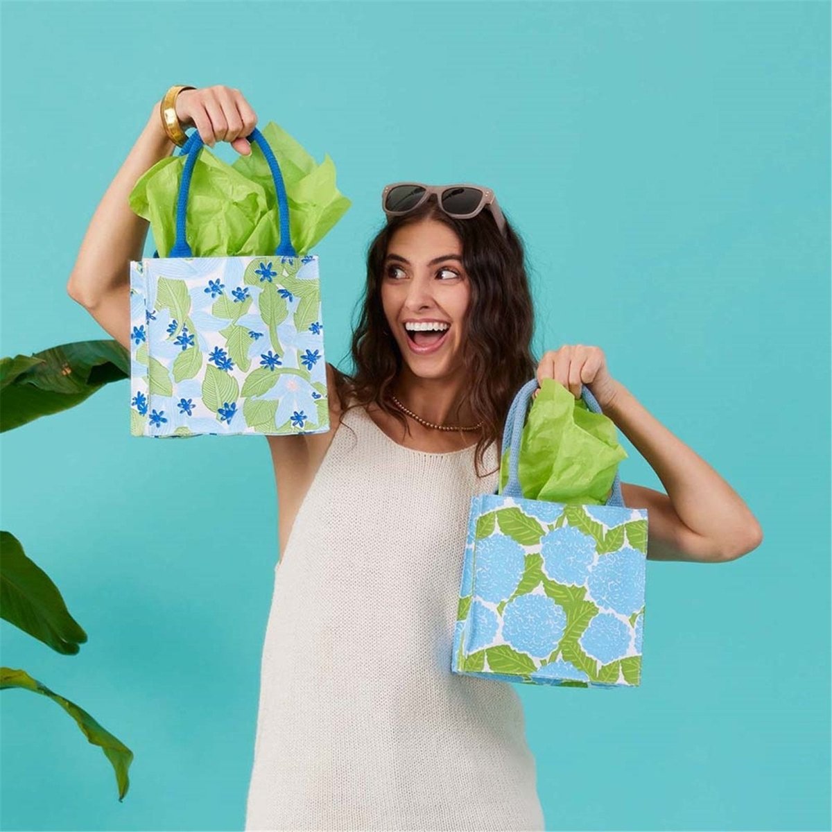 Tropicana Reusable Itsy Bitsy Gift Bag Gift Bag - rockflowerpaper