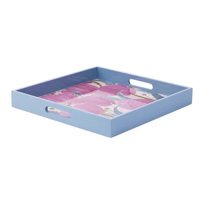 Tulip Blooms 15 Inch Square Tray Tray - rockflowerpaper