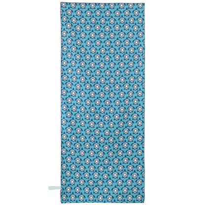Turtles Aqua Reversible Eco Beach Towel Beach Towel - Rockflowerpaper